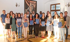 Gruppenfoto vom Abschluss Community Interpreting